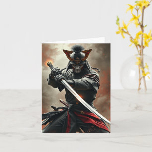PERSONALISEER Samurai Krijger  Kaart