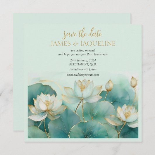 Personaliseer Save the Date (Voorkant / Achterkant)