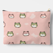 Personaliseer Schattige Kawaii Pastel Frog Design Etui (Achterkant)