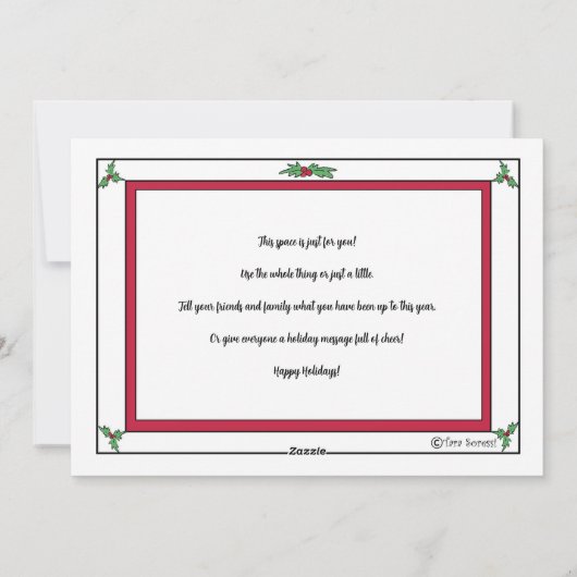 Personaliseer Schattige Lab Puppy Photo Flat Holid Feestdagenkaart (Achterkant)