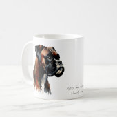 Personaliseer Schattigee Boxer Koffiemok (Voorkant links)