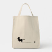 Personaliseer Schattigee Custom Cat & Dog Merry Ch Tote Bag (Achterkant)