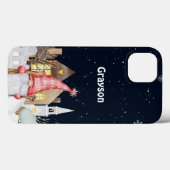 Personaliseer Schattigee Gnome Winter Snow Holiday Case-Mate iPhone Case (Achterkant (horizontaal))
