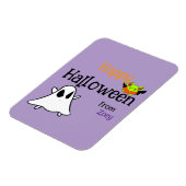 Personaliseer Schattigee Halloween met ghostie en  Magneet (Linkerzijde)