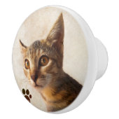 Personaliseer Schattigee Kat Kitten Kat Hond Fotos Keramische Knop (Rechts)