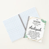 Personaliseer Schrift Naam - Jeremiah 29:11 Notitieboek (Binnen)