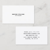 Personaliseer schrijfmachinestijl zwart wit visitekaartje (Voorkant / Achterkant)