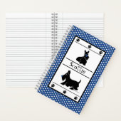 Personaliseer Scottie Polka Dot Schattigee Aangepa Notitieboek (Binnen)