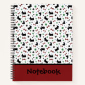 Personaliseer Scottie Shamrocks Kleurrijke Lucky B Notitieboek (Voorkant)