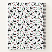 Personaliseer Scottie Shamrocks Kleurrijke Lucky B Notitieboek (Achterkant)