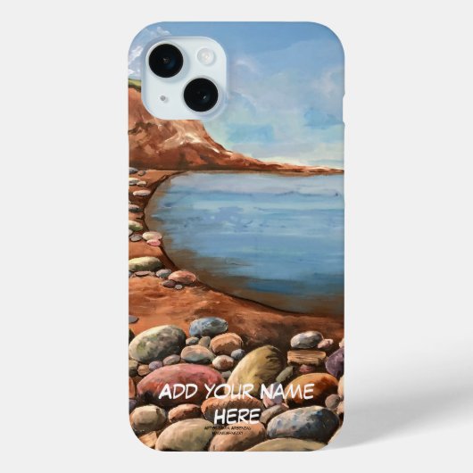 PERSONALISEER SERENE OCEANVIEW / Earth Tones SCHIL Case-Mate iPhone Case (Achterkant)