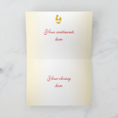 Personaliseer Shriner Embleem Kerstgroeten Feestdagen Kaart (Binnen)