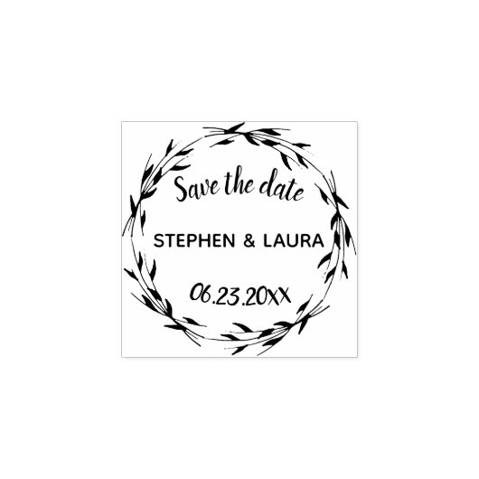 Personaliseer, sla de datum op. rubberstempel (Afrduk)