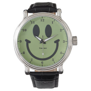 Personaliseer Smile Happy Face Horloge