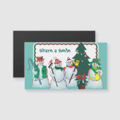 Personaliseer sneeuwmagneten (Voorkant / Achterkant)