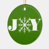 Personaliseer sneeuwvlok kerst keramisch ornament (Links)