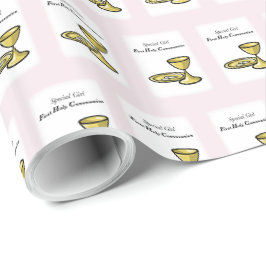Personaliseer, Speciale Meisje, Eerste Communie Cadeaupapier