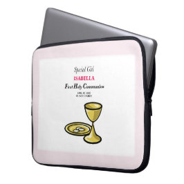 Personaliseer, Speciale Meisje, Eerste Communie Laptop Sleeve