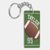 Personaliseer spelernaam en het Football van het A Sleutelhanger (Voorkant Links)