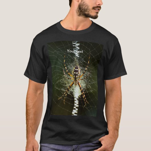 Personaliseer Spider op zijn webfotografie T-shirt (Voorkant)