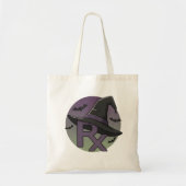 Personaliseer Spooky Witch Pet RX Halloween Tote Bag (Voorkant)