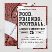 Personaliseer Sport Football Verjaardag Kaart (Voorkant / Achterkant)