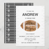 Personaliseer Sport Football Verjaardag Kaart (Voorkant / Achterkant)