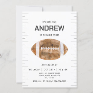 Personaliseer Sport Football Verjaardag Kaart