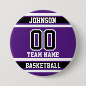 Personaliseer sport - Paarse - 100% Ronde Button 7,6 Cm (Voorkant)