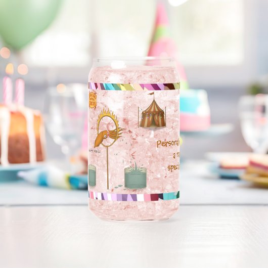Personaliseer: Spuitende inktvis Blikvorm Glas (Insitu (Verjaardag))