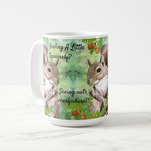 Personaliseer Squirrel Patrol Funny Coffee Cup Mok (Voorkant links)