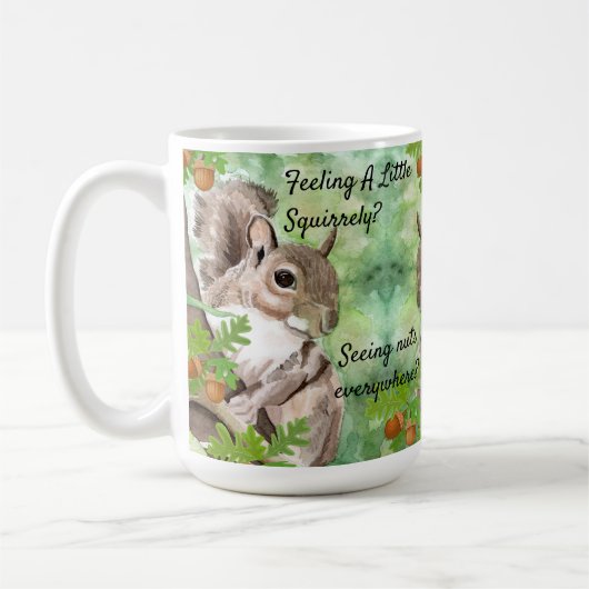 Personaliseer Squirrel Patrol Funny Coffee Cup Mok (Links)