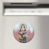 Personaliseer St Gertrude Patron of Cats Waterverf Magneet (Insitu (Vaatwasser))