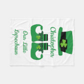 Personaliseer St. Patrick's Ierse Groene Leprechau Fleece Deken (Voorkant (Horizontaal))
