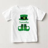 Personaliseer St. Patrick's Leprechaun Groen Zwart (Voorkant)