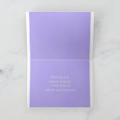 Personaliseer standaard 'Dove with a Rose' Pasen Kaart (Binnen)