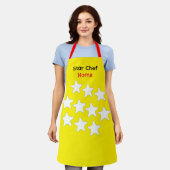 Personaliseer Star Chef Gele Schort Rode Banden (Gedragen)