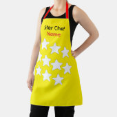 Personaliseer Star Chef Gele Schort Rode Banden (Insitu)