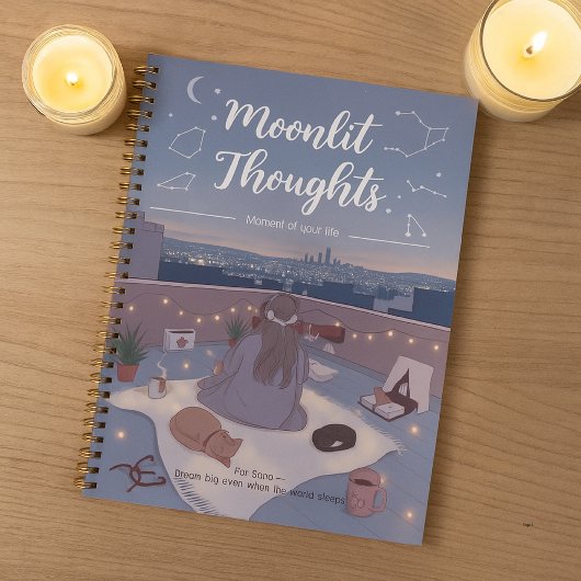 Personaliseer Sterrenkijken Maanlicht Cute Back to Planner