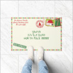 Personaliseer Stippen Santa Letter Christmas Deurmat<br><div class="desc">Deze Personalize Christmas deurmat is een kerstbrief die u kunt personaliseren met uw familienaam in het retouradresgebied en u kunt uw eigen kerstadres of Merry Christmas-bericht maken in het verzendadresgebied. Dit ontwerp is een rode en groene polka stippen omgeven envelop met twee kerstpostzegels en postzegels. Een super schattige kerstdeurmat om...</div>