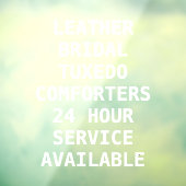Personaliseer Stomerij Services Front Raamsticker (Vel 3)