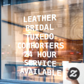 Personaliseer Stomerij Services Voorzijde Raamsticker (Cafe Raam)