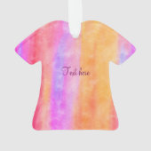 Personaliseer Stropdas Die T-Shirt Ornament (achterkant)