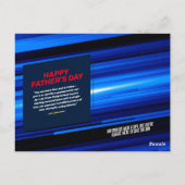 Personaliseer SuperHero Papa Briefkaart (Achterkant)