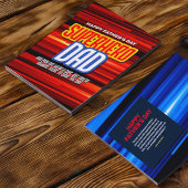 Personaliseer SuperHero Papa Briefkaart