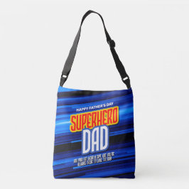Personaliseer SuperHero Papa Crossbody Tas