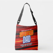 Personaliseer SuperHero Papa Crossbody Tas (Voorkant)