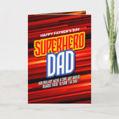 Personaliseer SuperHero Papa Kaart (Voorkant)