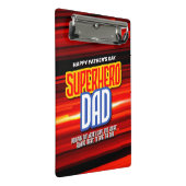 Personaliseer SuperHero Papa Mini Klembord (Schuin)