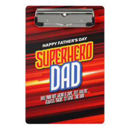 Personaliseer SuperHero Papa Mini Klembord